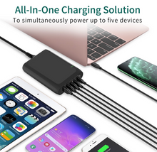 Load image into Gallery viewer, Technoamp 100W 2x USB C PD3.0 PPS 100W Quick Charge 4.0 &amp; 3 Port Quick Charge 3.0 WCTC100