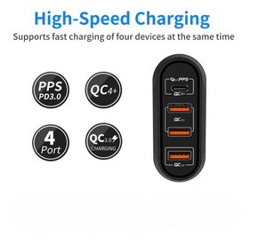 Technoamp 66W USB C PD3.0 PPS 60W Quick Charge 4.0 & 3Port Quick Charge 3.0 WCTC66