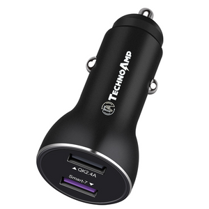 Technoamp 5A Super Charge/Quick Charge3.0 Car charger dual port 4.5V5A 5V2.4A