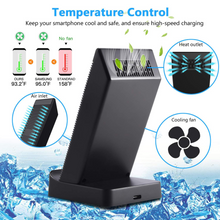 Load image into Gallery viewer, TechnoAmp Fast Wireless Charger w/ Cooling Fan 10W 7.5W QC3.0 Fast wireless charging