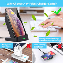 Load image into Gallery viewer, TechnoAmp Fast Wireless Charger w/ Cooling Fan 10W 7.5W QC3.0 Fast wireless charging
