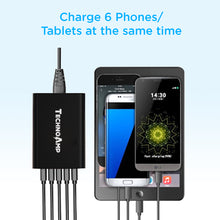Load image into Gallery viewer, Technoamp WC6QC3 6 port 2 Quick charge 3.0 and 4 5v2.4a 60watts Charging Station