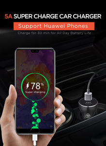 Technoamp 5A Super Charge/Quick Charge3.0 Car charger dual port 4.5V5A 5V2.4A