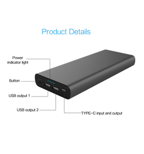 Technoamp 25000mAh 100W PD 3.0 PPS USB Type C Power Bank w/ 2 Ports QC 3.0 Power Delivery PBTC25