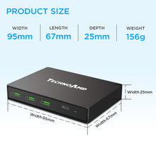 Load image into Gallery viewer, Technoamp WC4QPD 4 port 3 Quick charge 3.0/ Huawei FCP and 1 USB PD 45watts
