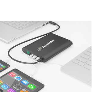 Technoamp Laptop Power Bank 40000mAh 24/20/16/9/5V 4.5A USB C PD 36watts, Dual QC3.0 FCP PBLT40