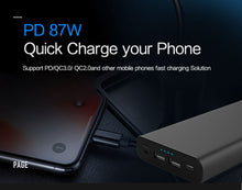 Load image into Gallery viewer, Technoamp 25000mAh 100W PD 3.0 PPS USB Type C Power Bank w/ 2 Ports QC 3.0 Power Delivery PBTC25