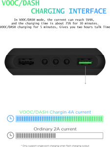 Technoamp VOOC/DASH Charging Power Bank 20000mAh 5V4A PBVC20