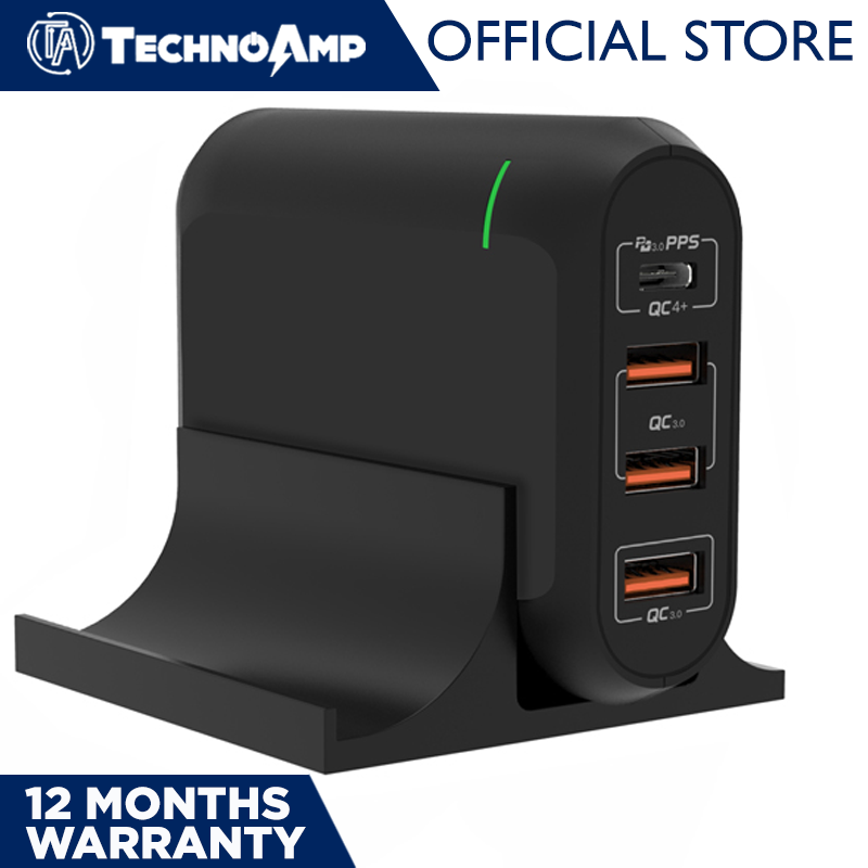 Technoamp 66W USB C PD3.0 PPS 60W Quick Charge 4.0 & 3Port Quick Charge 3.0 WCTC66