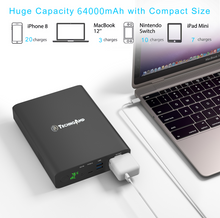 Load image into Gallery viewer, Technoamp 64000mAh AC Power Bank 220V 50hz 130W AC Outlet Portable Laptop Charger USB C PD 36w