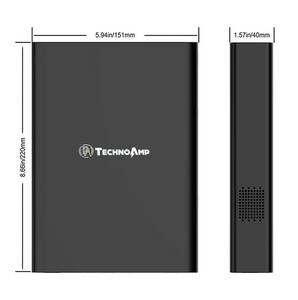 Technoamp 64000mAh AC Power Bank 220V 50hz 130W AC Outlet Portable Laptop Charger USB C PD 36w