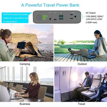 Load image into Gallery viewer, Technoamp 64000mAh AC Power Bank 220V 50hz 130W AC Outlet Portable Laptop Charger USB C PD 36w